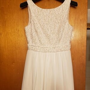 Speechless Lace Top White Dress